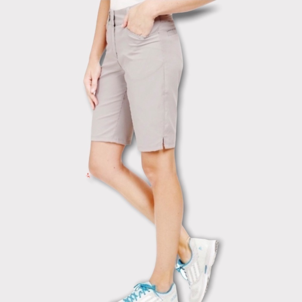 Adidas Light Gray Climalite Bermuda Golf Shorts 2